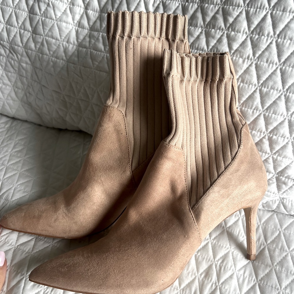 Zara sock ankle boots